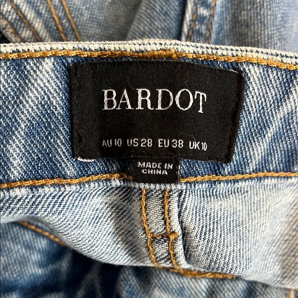 BARDOT NWOT Wide Leg Denim Jeans, Size 28 - Picture 2 of 14